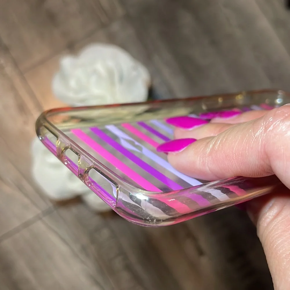 Kate Spade Pink & Purple iPhone X Case